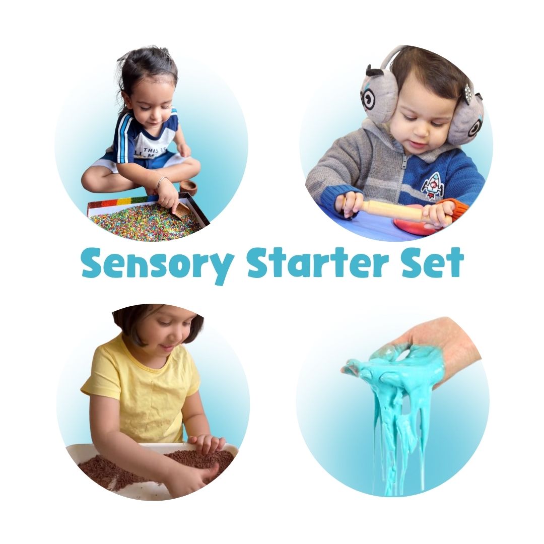 Sensory Play Starter Kit for Kids Taste-Safe Montessori Toys for Toddlers Tactile Learning Best Gift for Kids Without Tray