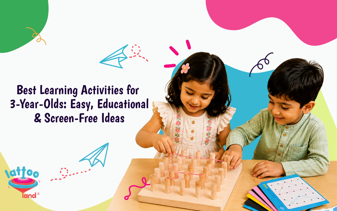 Best Learning Activities for 3-Year-Olds: Easy, Educational & Screen-Free Ideas