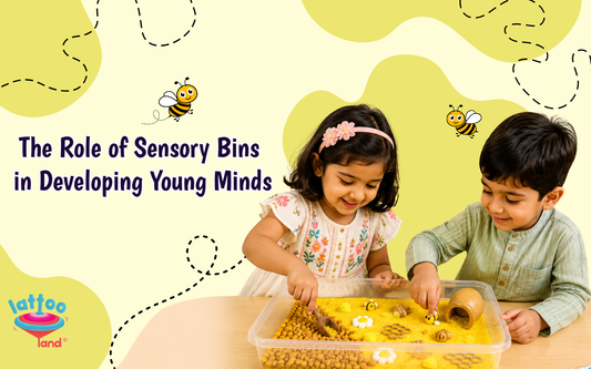 Child exploring a sensory bin to develop fine motor skills, creativity, and cognitive abilities through hands-on sensory play.