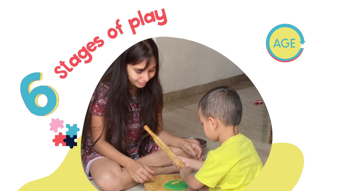 Different stages of play with kids