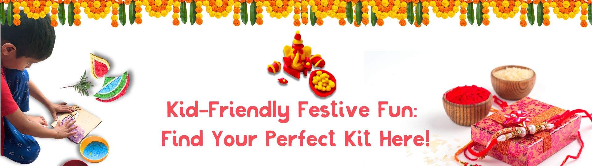 Festival play kits indian culture ganesh making kit christmas DIY kit for children kids
