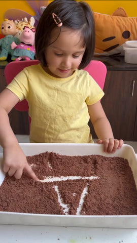 Spring sensory play with Taste-safe dirt