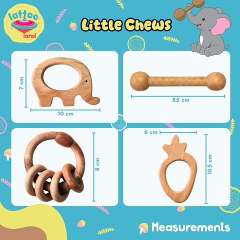 Wooden Teether | Teething toys for 3 month -12 month baby | Gum Soothers