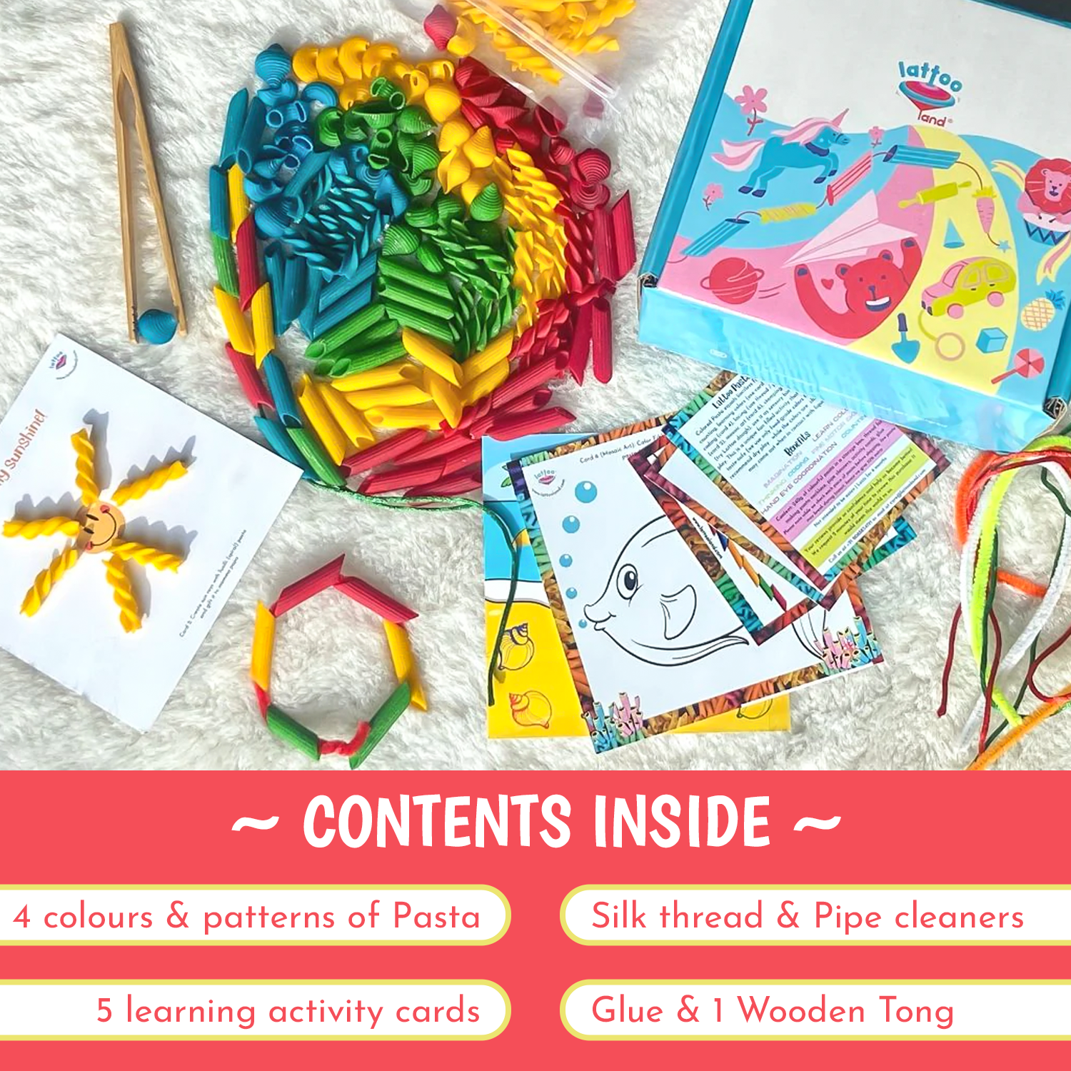 Colored Pasta Sensory Toy for Toddler|Engaging Sensory Play With