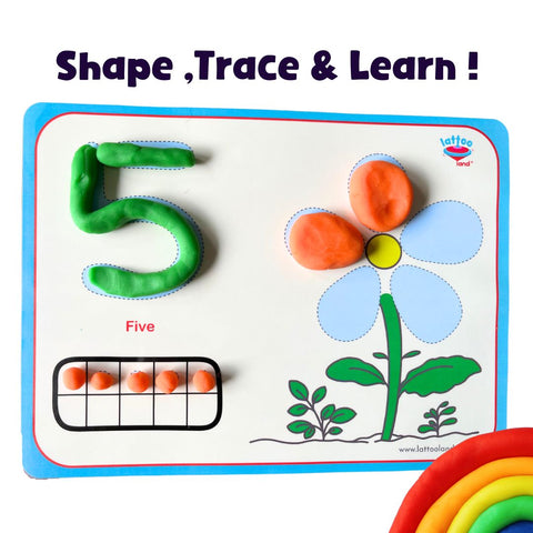 Alphabet Shape Playdough Educational Mats for Kids -Lattooland