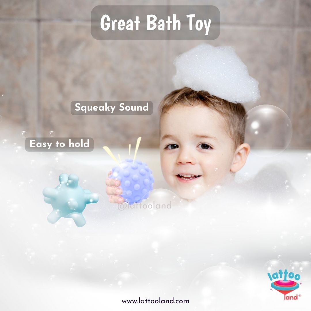 An indoor setup with sensory balls, encouraging babies and toddlers to explore and develop fine motor skills and curiosity.bath toys for baby kids
