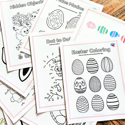 Easter Worksheets for Kids - Printables for 3- 8 year old