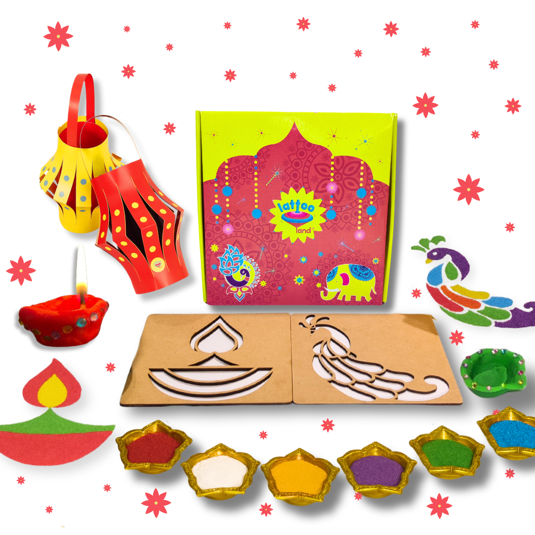 Lattooland Diwali kit gifts for kids of age 3 to 8 years