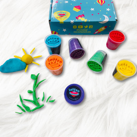 Pride Dough Pack for Kids, featuring a set of 6 vibrant colors of clay for play, designed to inspire creativity and promote sensory exploration in children