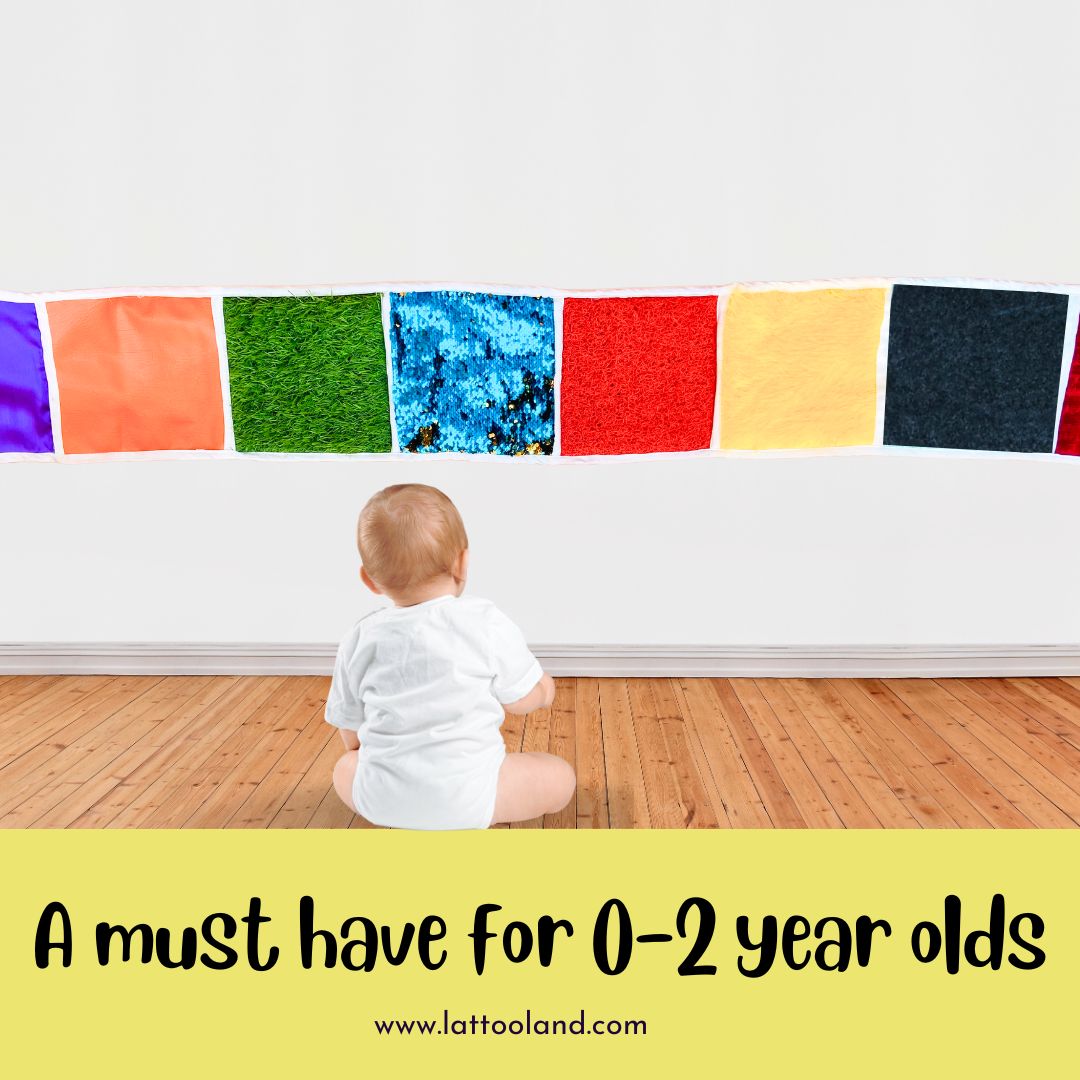 Sensory Feel and Explore Mats for 0-2 year old | 10 Textures | Big Size