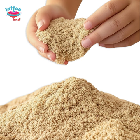 Brown kinetic sand for kids 1kg non toxic child safe sensory play sand