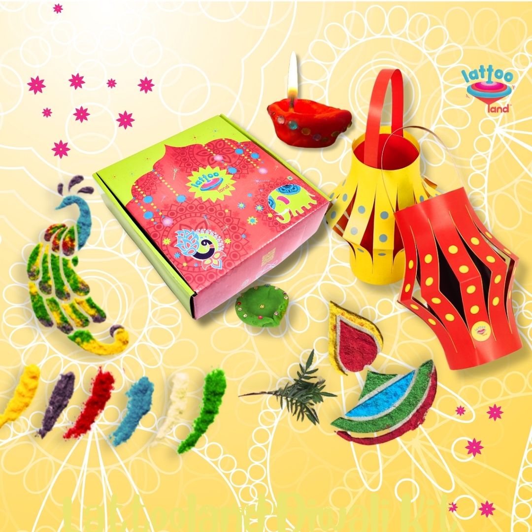 Educational Diwali kids learning kit designed to enhance creativity, sensory play, and cultural awareness.