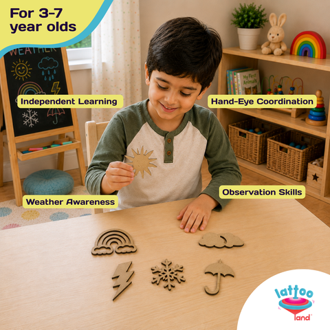 Wooden weather educational toy