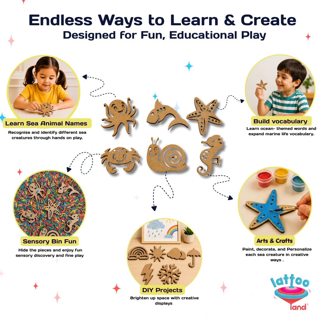 Learn sea animal names ocean learning toy
