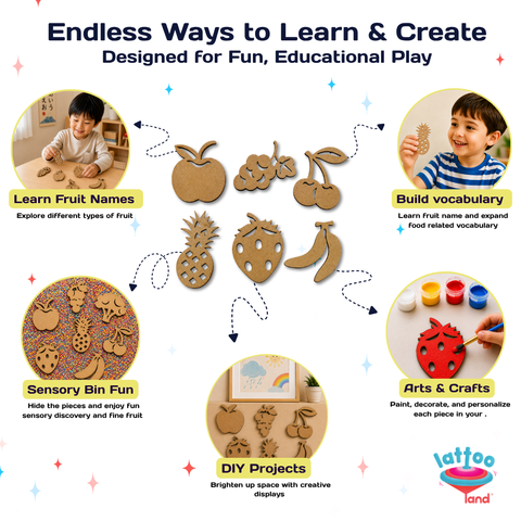 Learn fruit names wooden toy