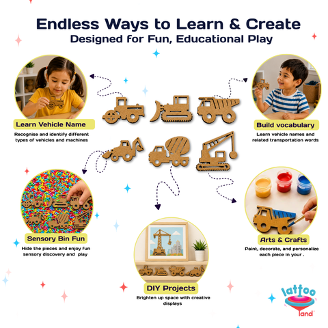 Learn vehicle names transport learning toy