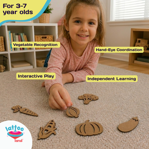 Wooden vegetables educational toy for toddlers