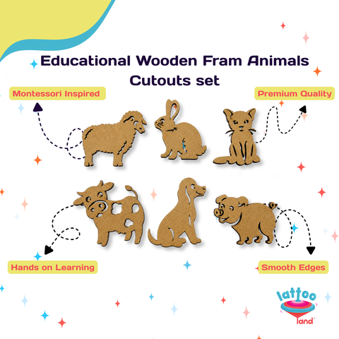 Farm animal cutouts for toddlers