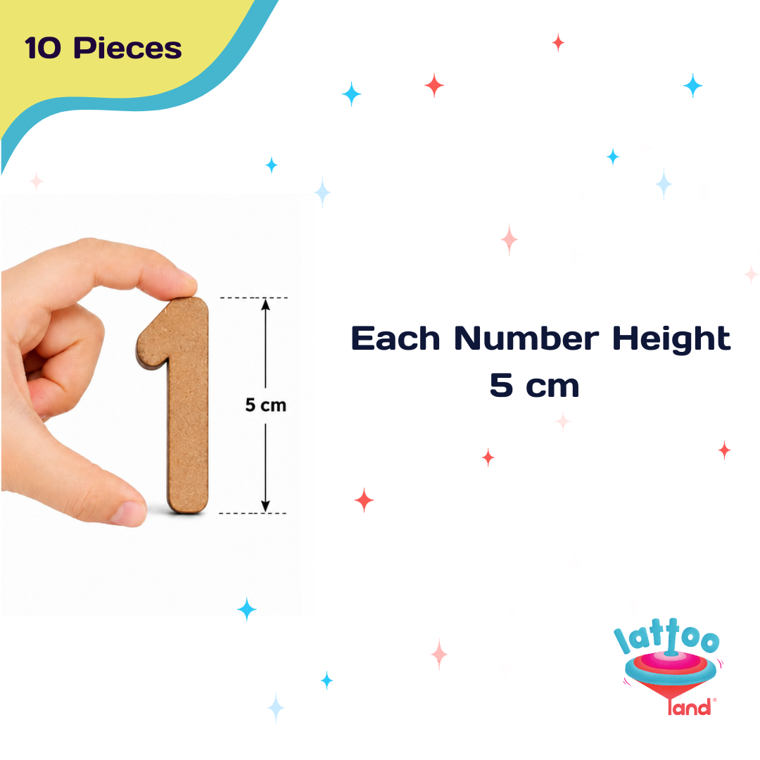 Montessori number learning set