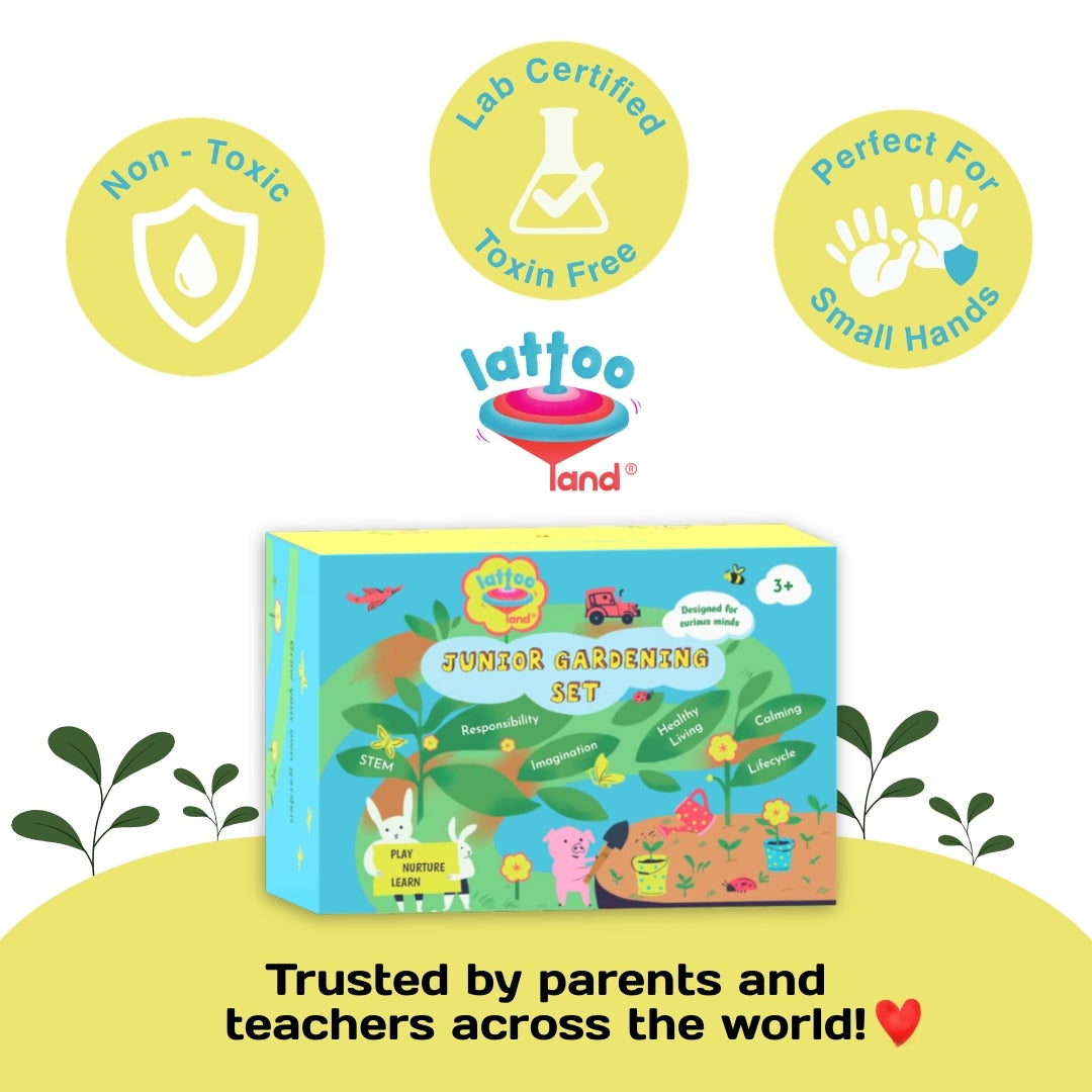 Educational gardening tools for kids designed to encourage outdoor learning, planting, and hands-on garden play.