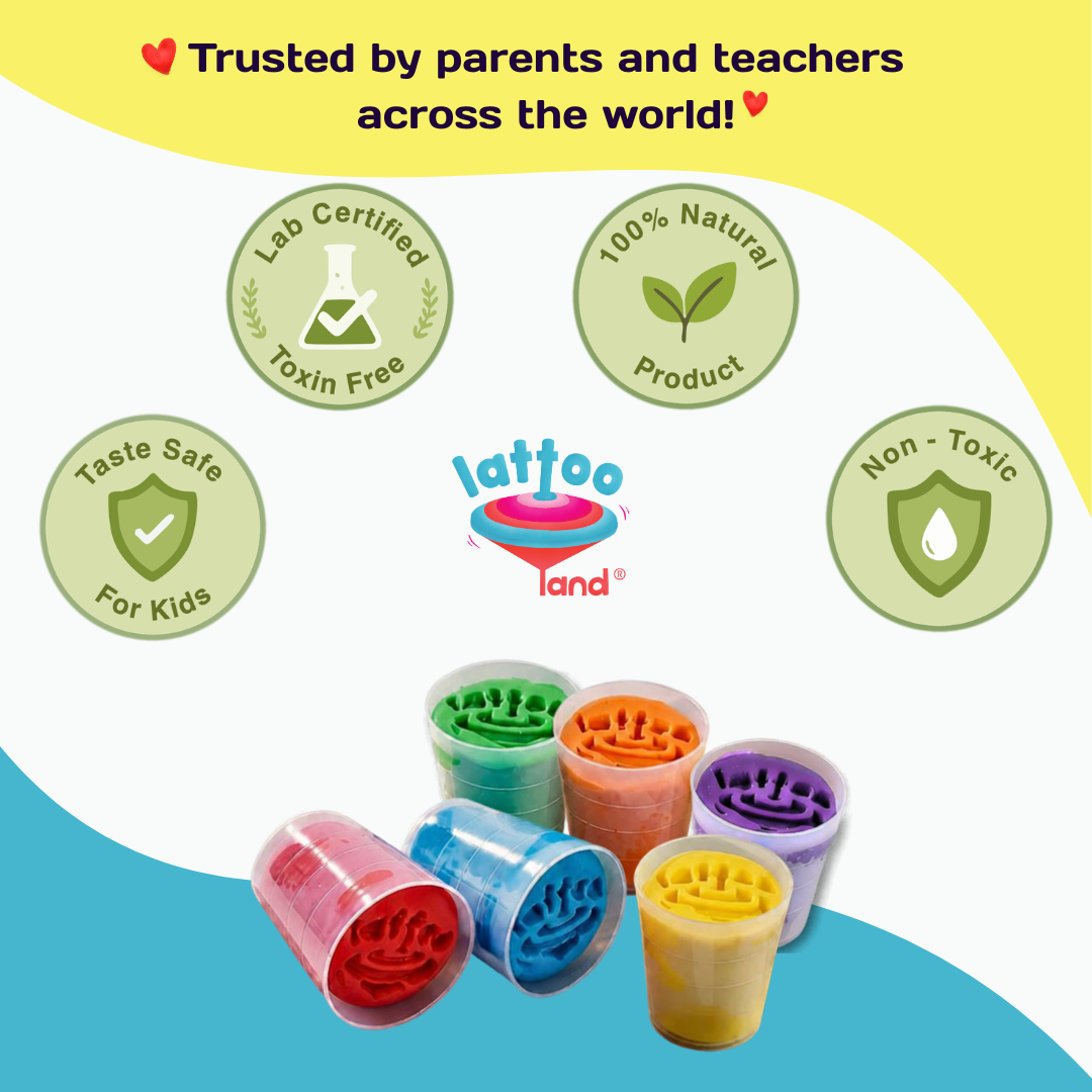 Educational multi-color play dough kits for kids, designed for sensory and fine motor skill development