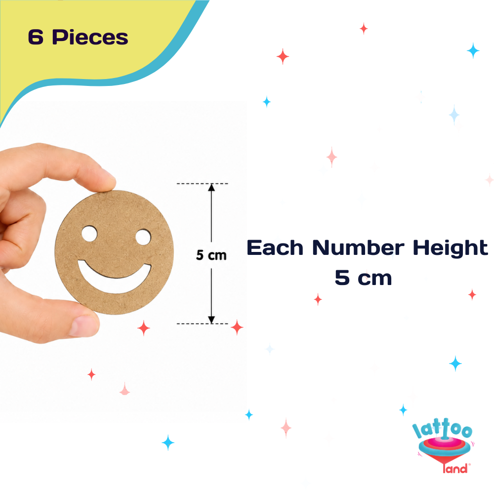 Wooden emotions cutouts for preschoolers to develop emotional intelligence