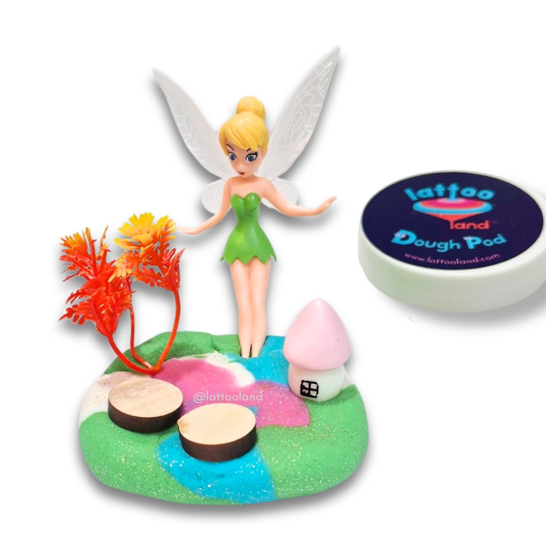 Fairy dough pods sensory play jars with magical colors and fairy-themed accessories for creative kids’ play