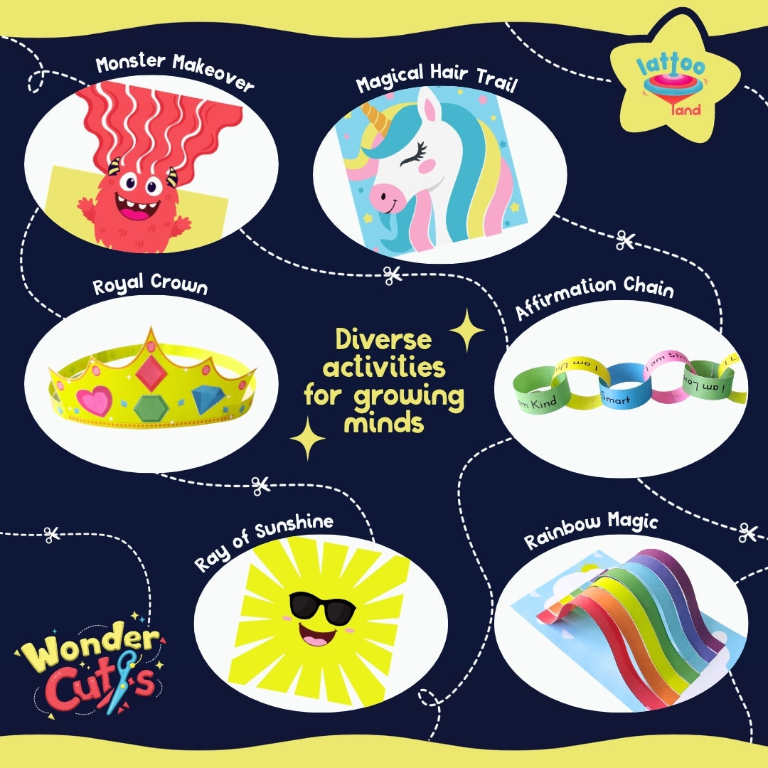 Montessori scissor skills activity kit for independent learning and cutting practice