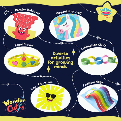 Montessori scissor skills activity kit for independent learning and cutting practice