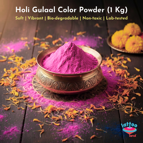 Vibrant pink Holi color powder for festivals and celebrations
