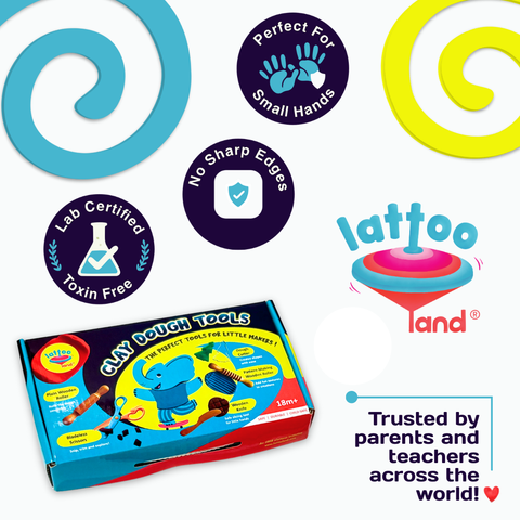 Playdough tools for kids for creative play and sensory learning