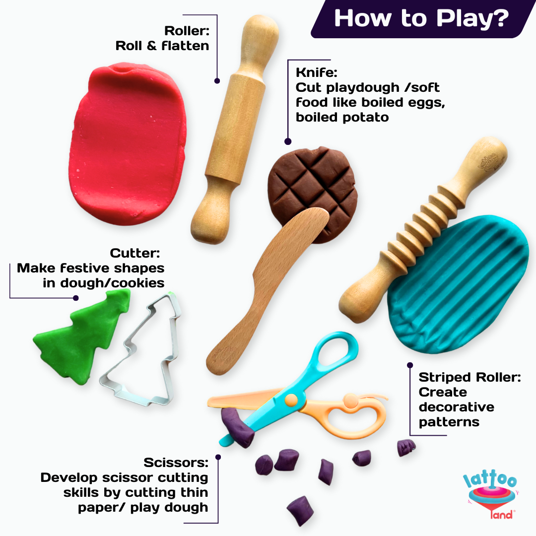 Play Dough Sensory Tools Kit Ideal for Preschoolers and Early Learners