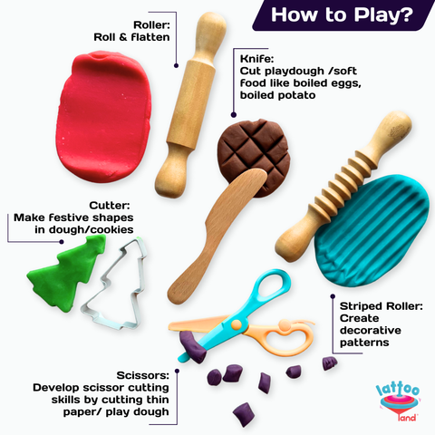 Play Dough Sensory Tools Kit Ideal for Preschoolers and Early Learners