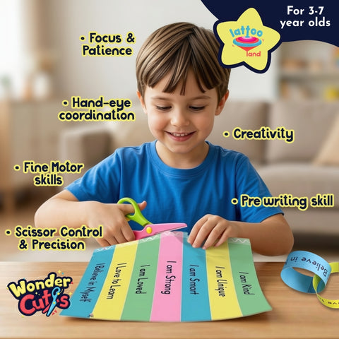 Preschool scissor skills learning kit for early childhood education and creative play