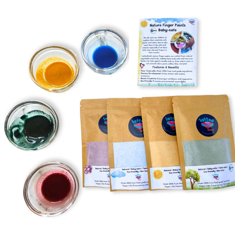 Baby-safe art paints refill pack made with child-friendly ingredients for creative play