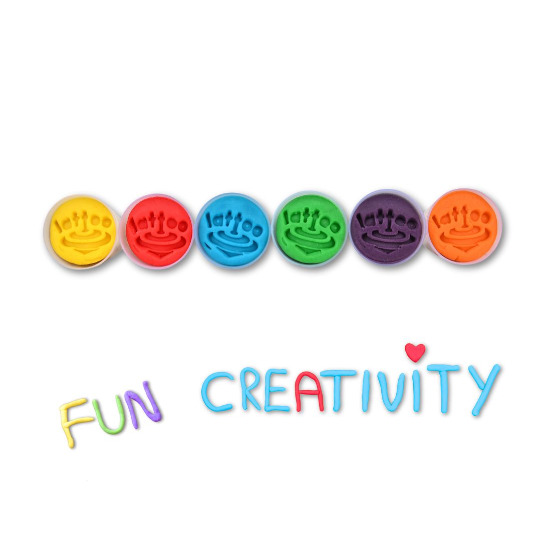 Art and craft playdoh safe clay for kids in 6 colors .Soft, safe play dough for toddlers, made with non-toxic materials for creative and sensory play.