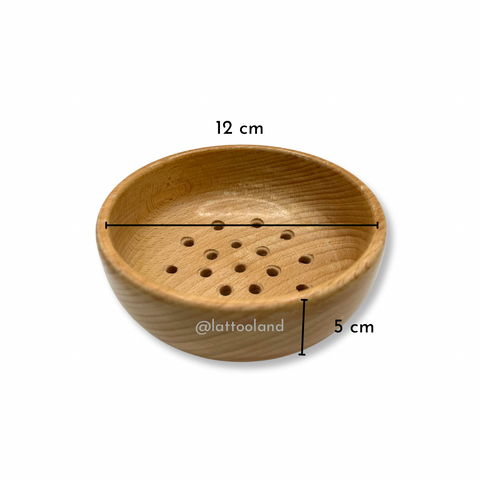 Fun and interactive sensory toy featuring a wooden sieve for sorting activities.