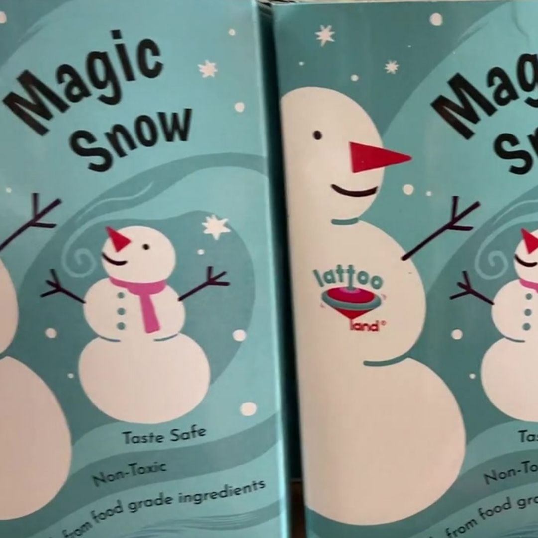 Taste-safe Snow Play Pack | Magic Snow Man | 350g | Fake snow for kids