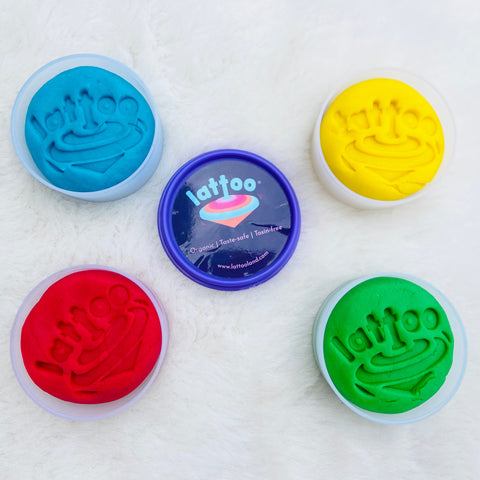 Taste-safe Clay dough | Set of 4 | Non-toxic, soft playing dough | Lab-tested