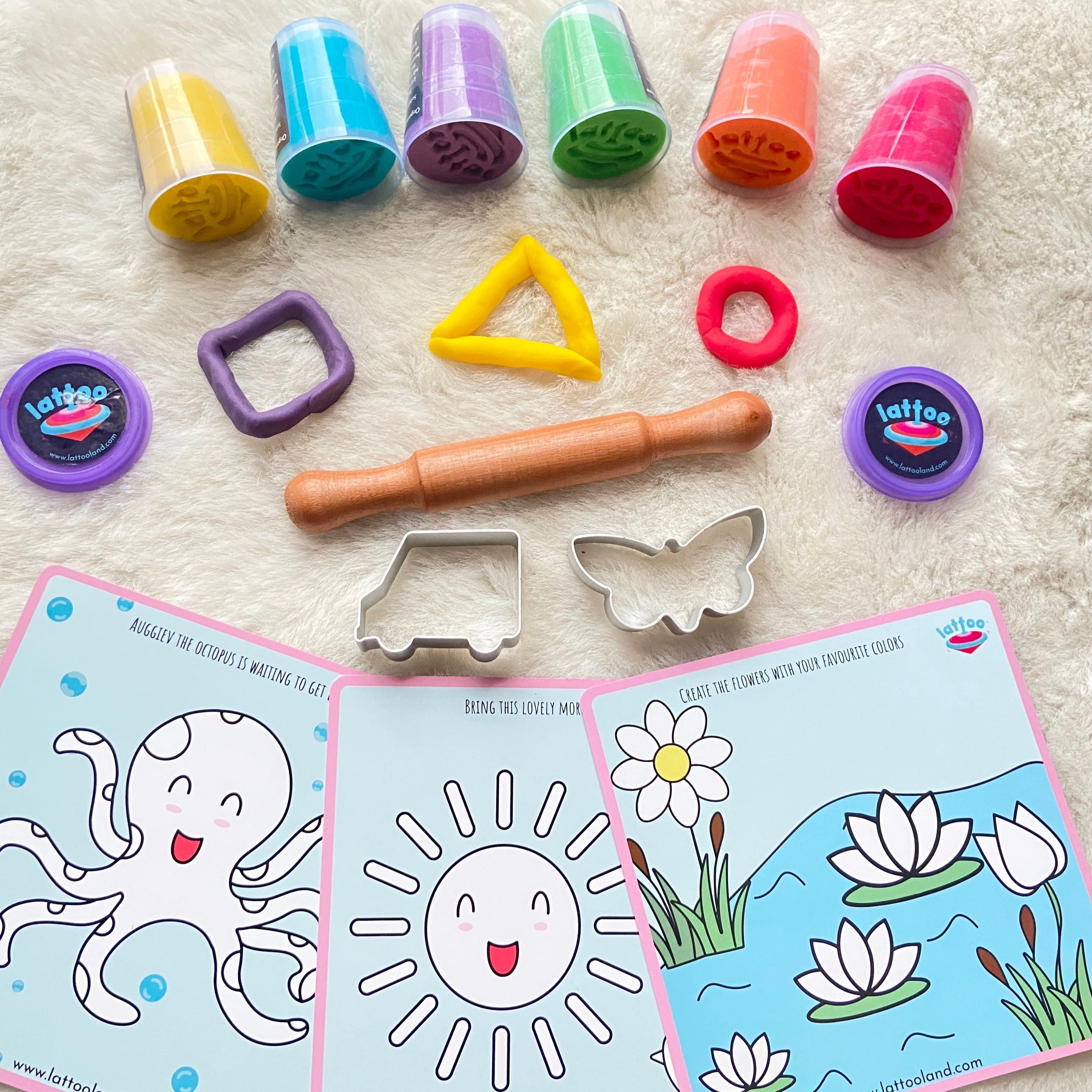 Clay dough set for fine motor skills - best gift for 3 year old girls and boys