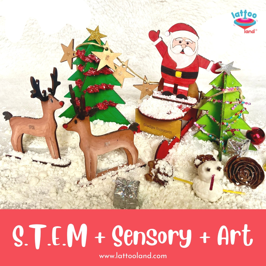 Snow Wonderland Kit - DIY 3D puzzles, Snow, Art activity for kids