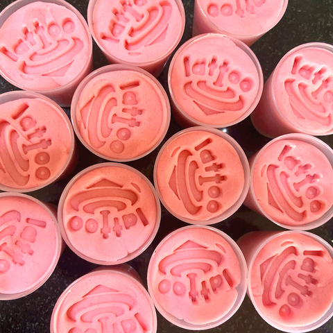  Eco-friendly play dough for toddlers, crafted with organic materials for safe and creative sensory play. baby pink colored dough for your baby