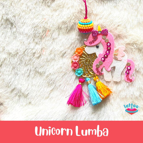 Unicorn Lumba Rakhi for Kids Cute and Colorful Rakhi for Baby Girls